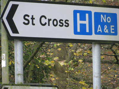 Hospital of St Cross Rugby - no accident and emergency unit