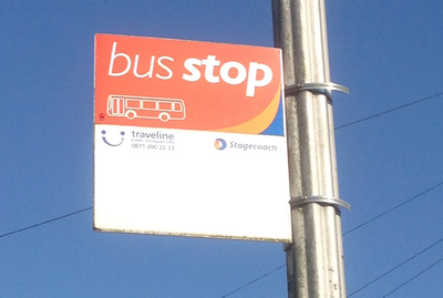 Bus stop sign pic