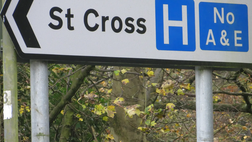 Hospital of St Cross Rugby - no accident and emergency unit