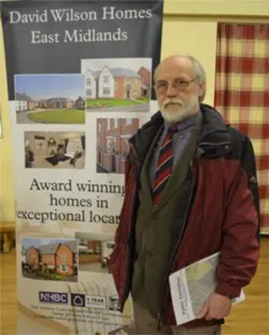 Bill Lewis at Ashlawn Development Exhibition